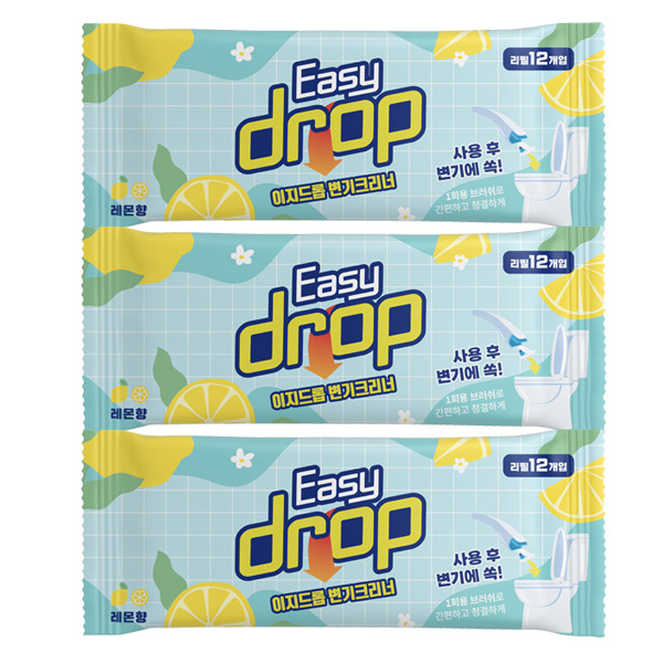 이지드롭 변기크리너 레몬향 13,300원