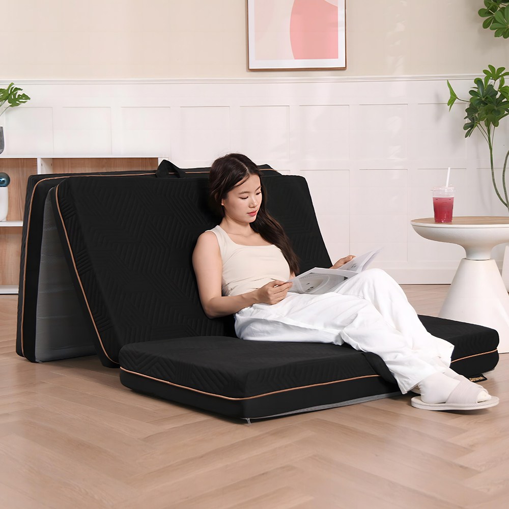 Betensh 3단 접이식 매트리스 메모리폼 토퍼 매트리스 휴대용 접이식 침대 매트리스 소파베드 바닥 매트 48,990원