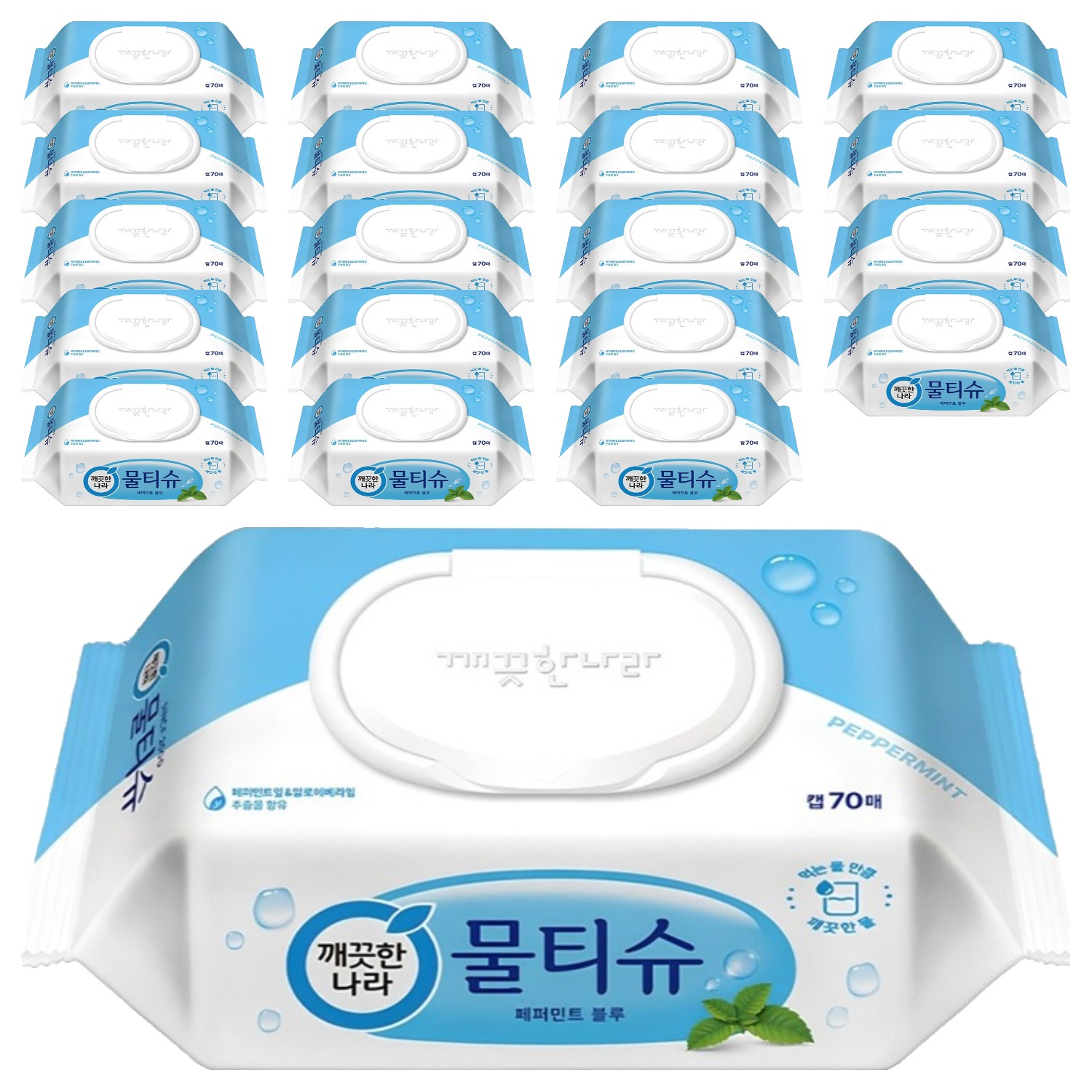 깨끗한나라 페퍼민트 블루 물티슈 캡형 20,440원