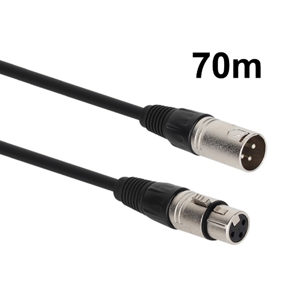 XLR 캐논 MF 연장케이블 70M CM-XLRS70, 블랙+실버, CM-XLRS70 82,000원