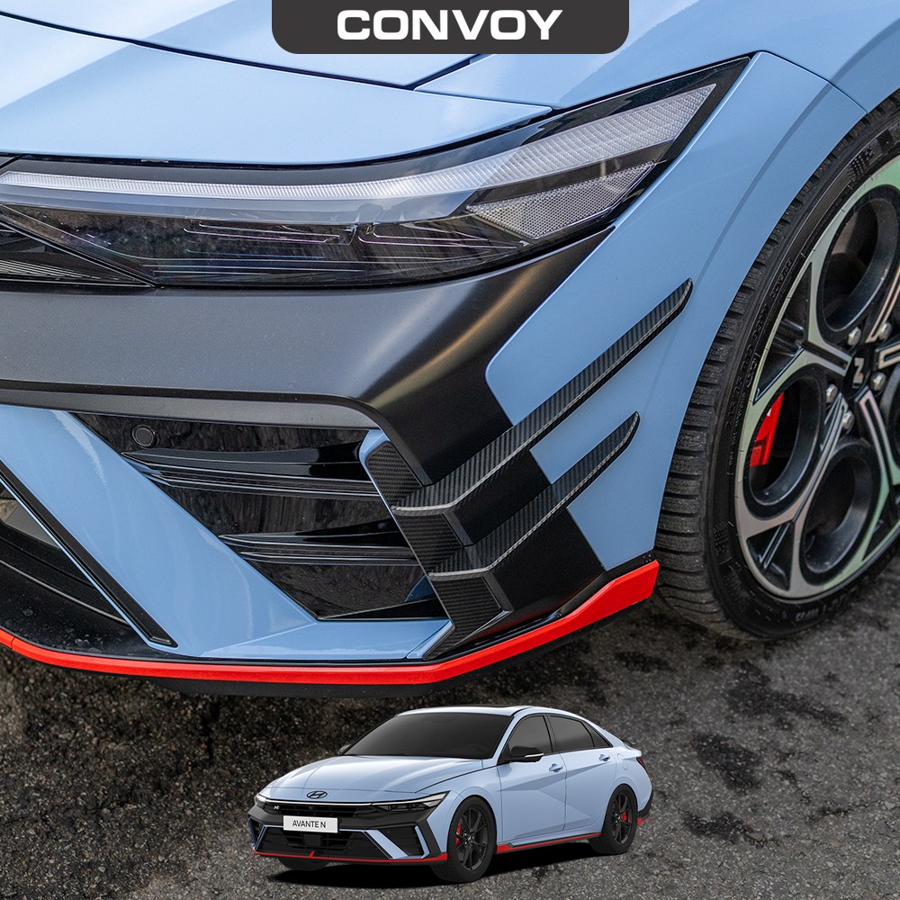 콘보이 현대 아반떼N PE 튜닝 범퍼 카나드윙, 무광(엣지없음), 현대 아반떼N PE 67,000원