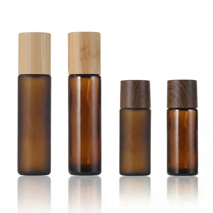 브라운 우드캡 두꺼운 롤온 공병 5ml 10ml 향수 아로마 용기, 1개, 무광 브라운 5ml + 다크 우드캡 1,200원