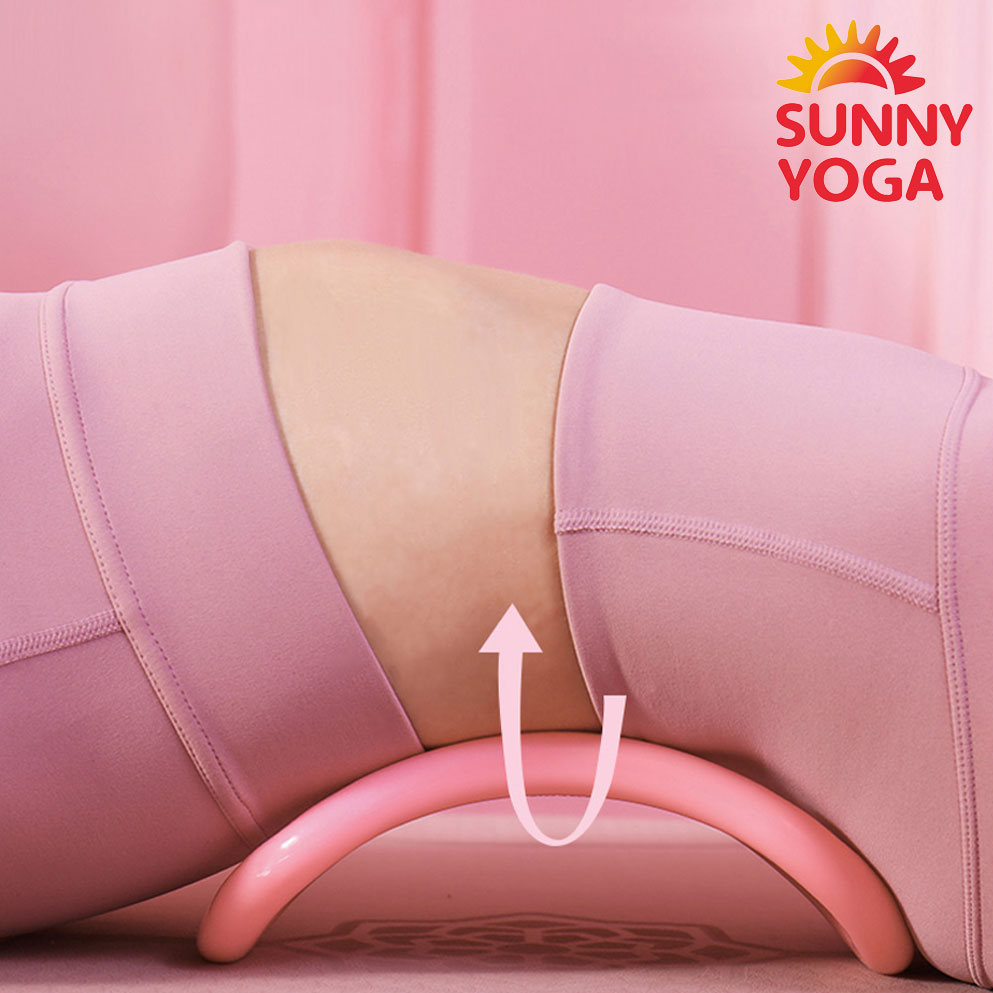 써니요가 돌기 지압 요가링 종아리 다리 허리 어깨 마사지 스트레칭 1+1, 일반 - 솜사탕 핑크 (2개) 24,900원