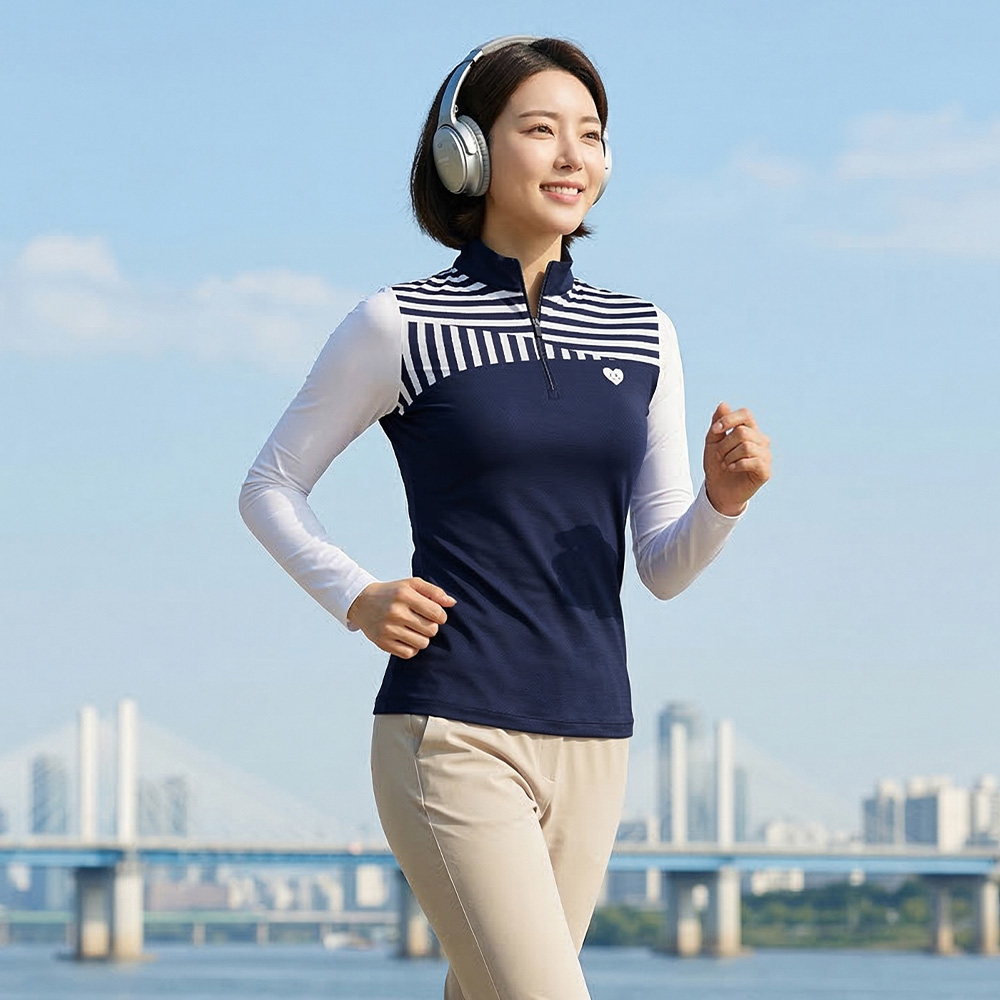 <스타일랑> 여성 골프 집업 티셔츠 / 베스트 냉감 등산 라운딩 파크골프 아웃도어 긴팔 집업 티셔츠 29,870원