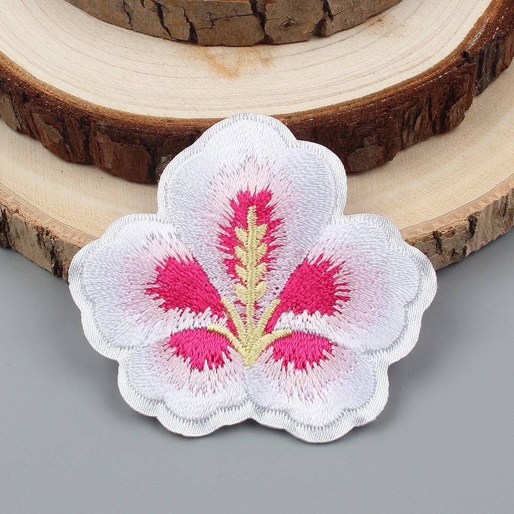 무궁화 와펜 자수패치 한복장식 자수꽃 패치 마크 열접착형 1,000원