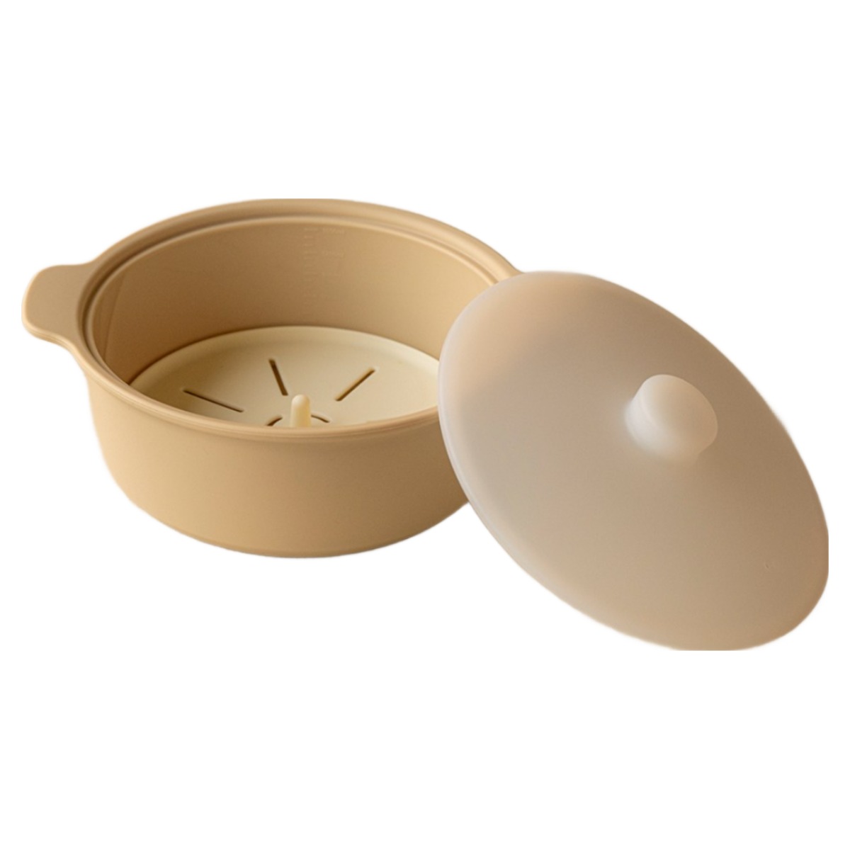 모모빈 실리콘 이유식 찜기 트레이 세트 전자레인지 용기 물빠짐, 1개, 크림브륄레 24,900원