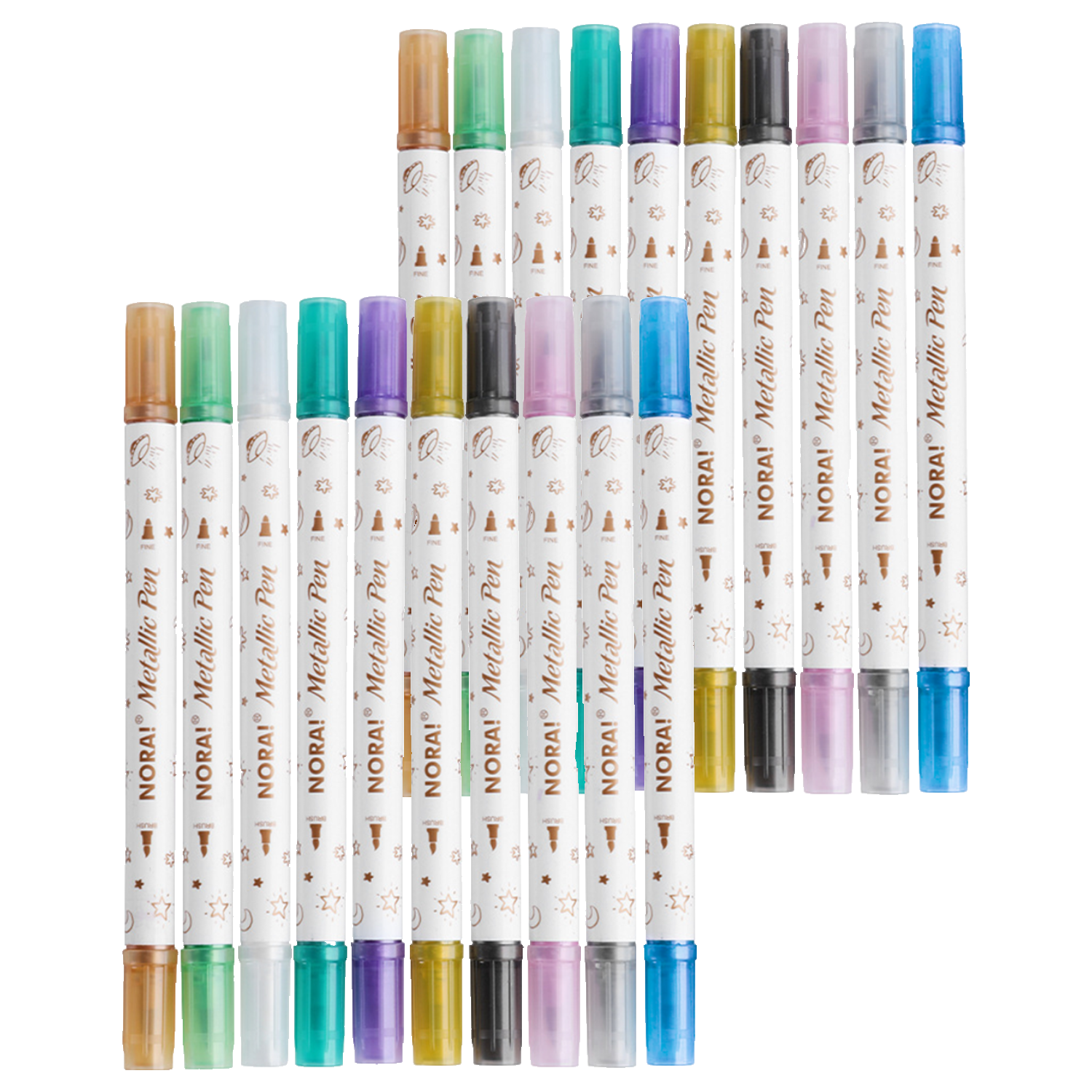 코히모 더블헤드 메탈릭 펄 컬러 마카펜 4W079, 2세트, 10색 20,500원