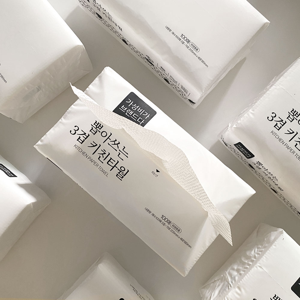 가성비가브랜드다 더도톰한 천연펄프 3겹 뽑아쓰는 식품용 키친타올 9,980원