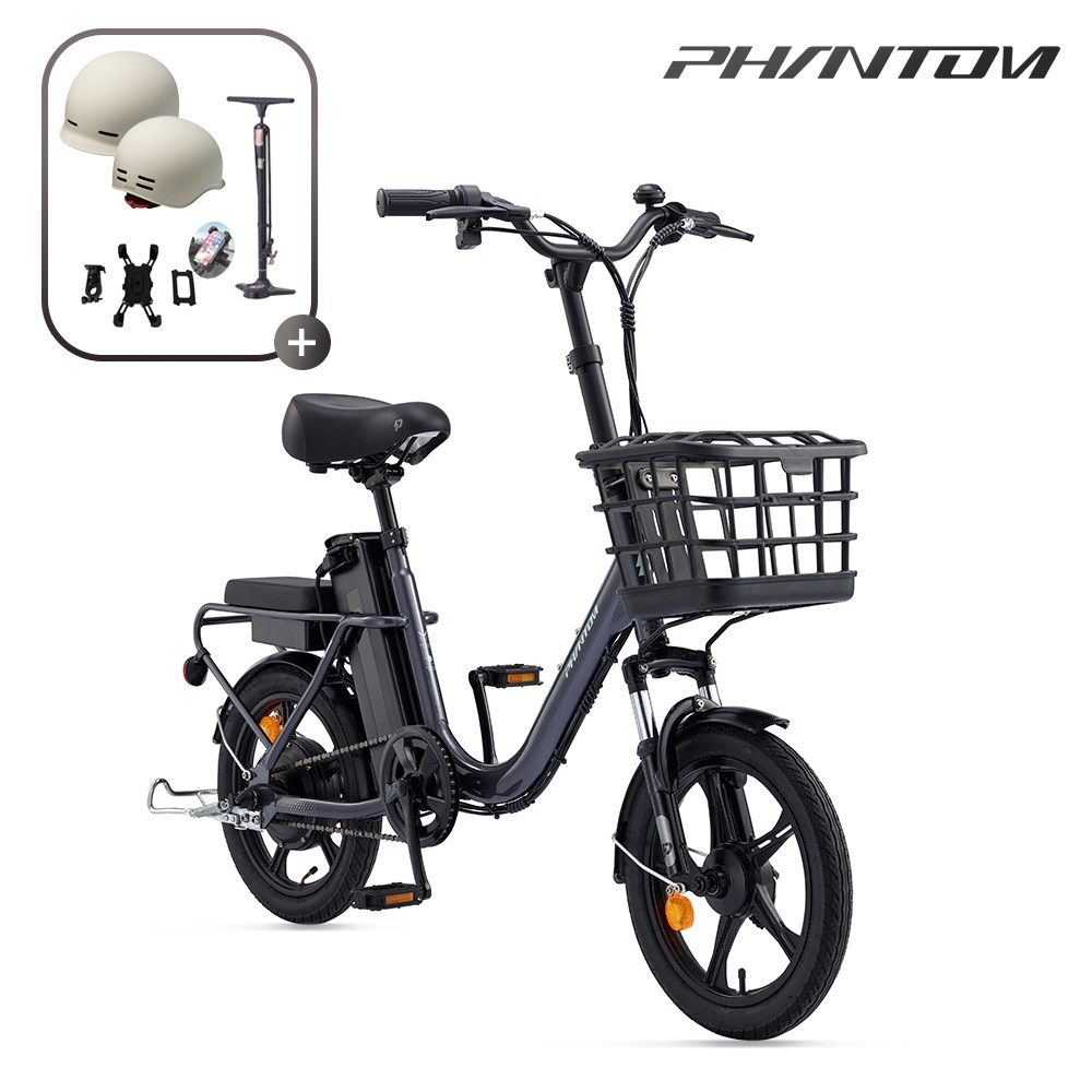 삼천리 2026 16 팬텀 어라운드 전기자전거 2인용 바구니 자전거 파스 스로틀 겸용 770,000원