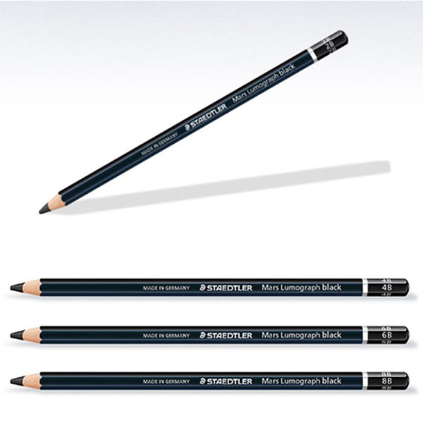 스테들러 마스 루모그라프 블랙 아티스트 연필 100B/100B-FN/12자루 14,400원