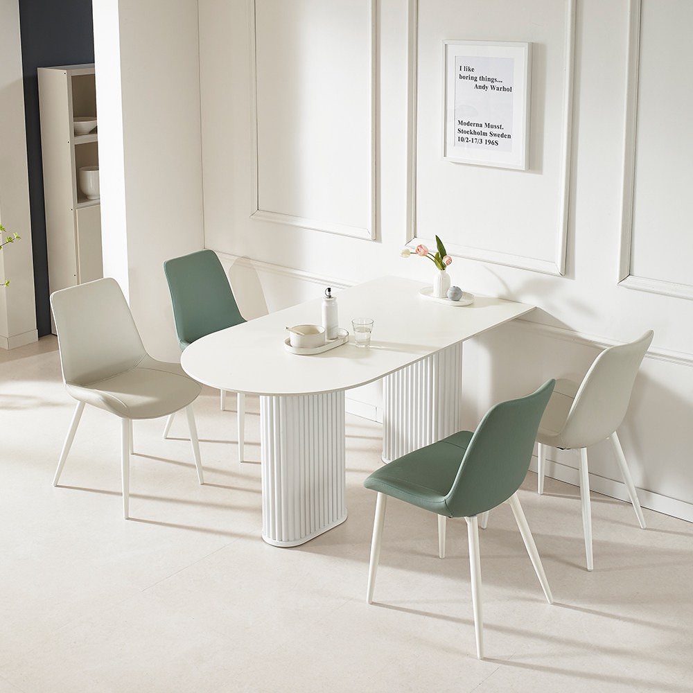 인트리 카페시리즈 베니스 템버보드 통세라믹 4인 식탁세트 원웨이, 단품 569,000원