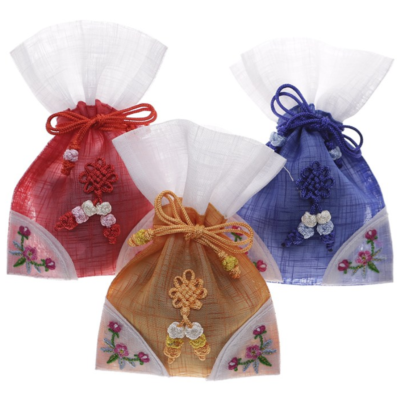 율아시아 모시 양귀자수 복주머니, 랜덤발송 15,000원