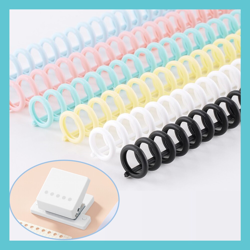 펀치 셀프제본 5공 펀칭기 타공기 요약 노트 제본 루즈링 (문서정리 summary 서브 노트) 800원