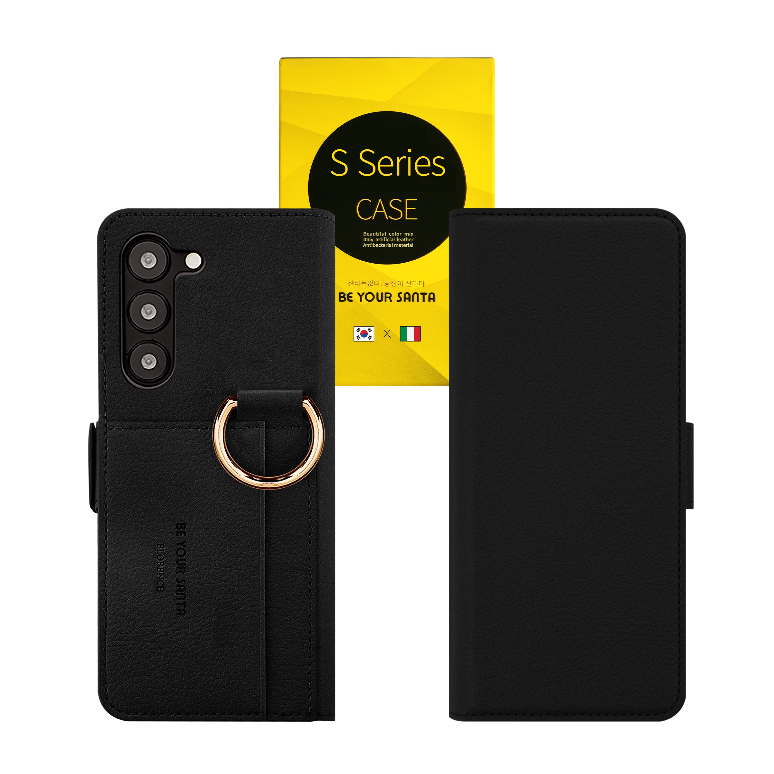 비유어산타 갤럭시S24,25,26 핸드폰케이스 프리미엄가죽 유해전자파 차단, 카드 지폐 지갑, 플로렌스 마스야드 41,690원