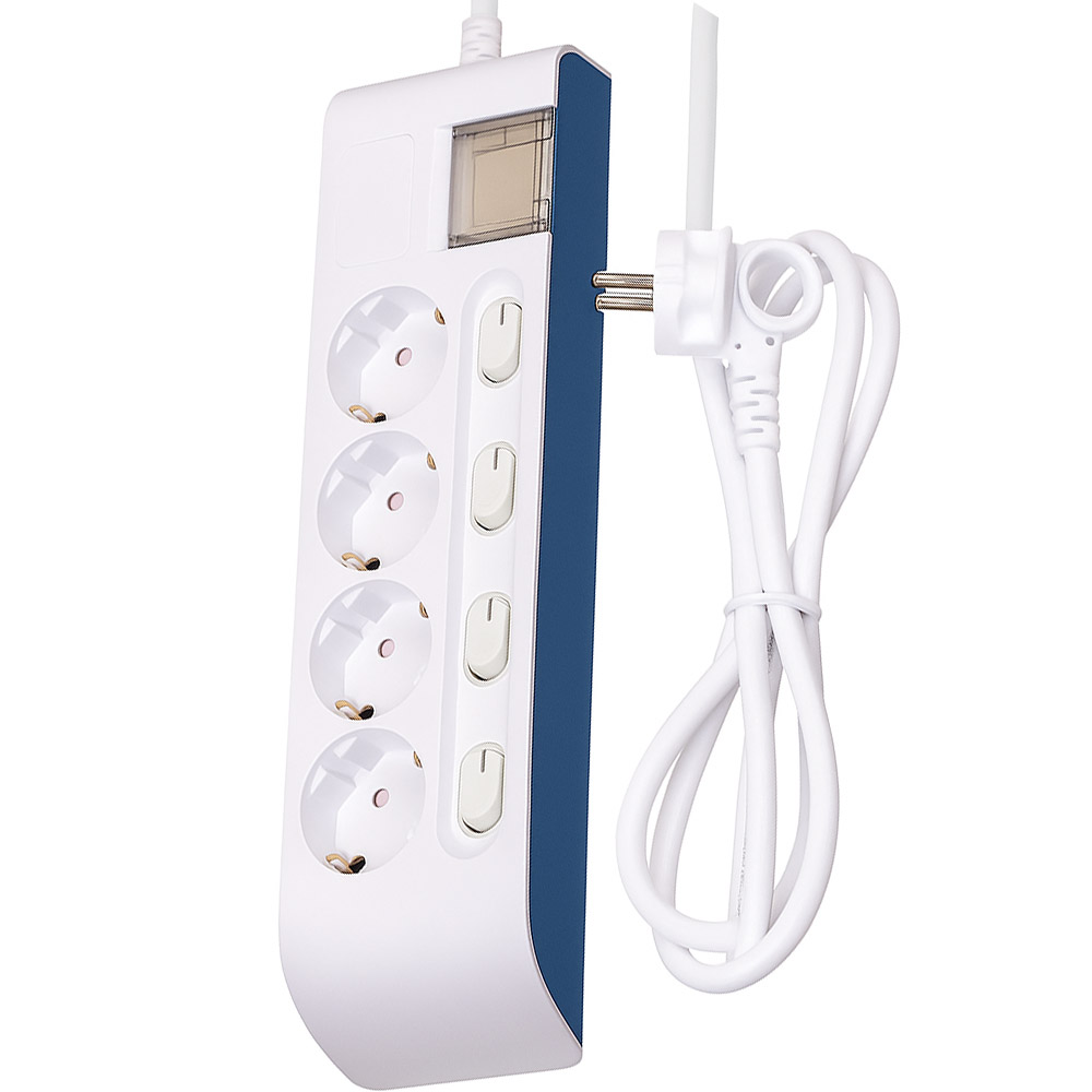 국산 현대 화재 방지 예방 안전 과부하차단 스위치 멀티탭 개별 스위치 4구 멀티 콘센트, 화이트, 1개, 3m 21,100원