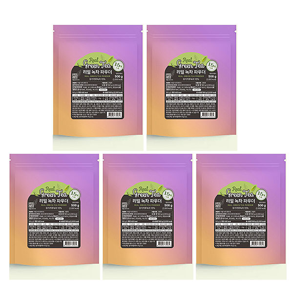 퍼플랜드 리얼 녹차 파우더 500g/5개  라떼 음료 카페 27,900원