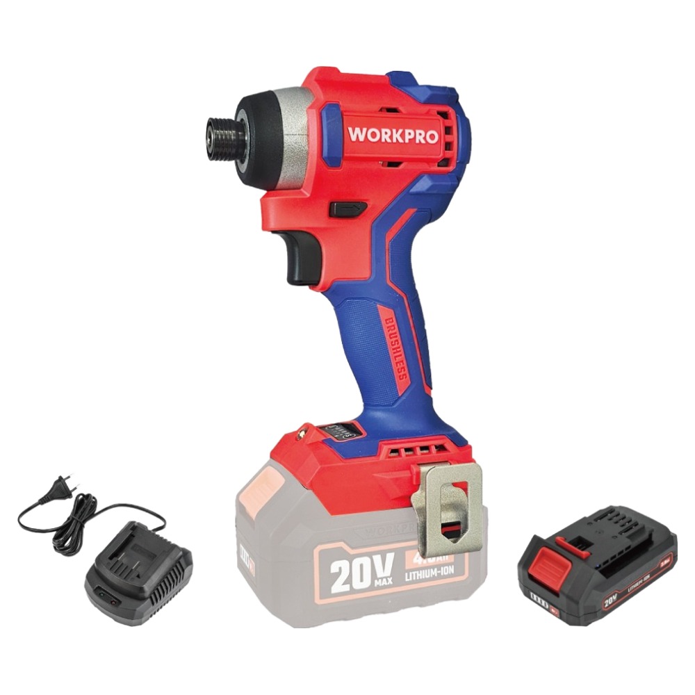 워크프로20V 충전임팩 드라이버 + 베터리 + 충전기 세트 2.0ah WP390101, 1세트 119,000원