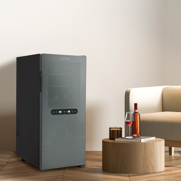 [루컴즈] 68L 24병 프리미엄 와인셀러 상하단 독립냉각 와인냉장고 R024F01-B 299,000원