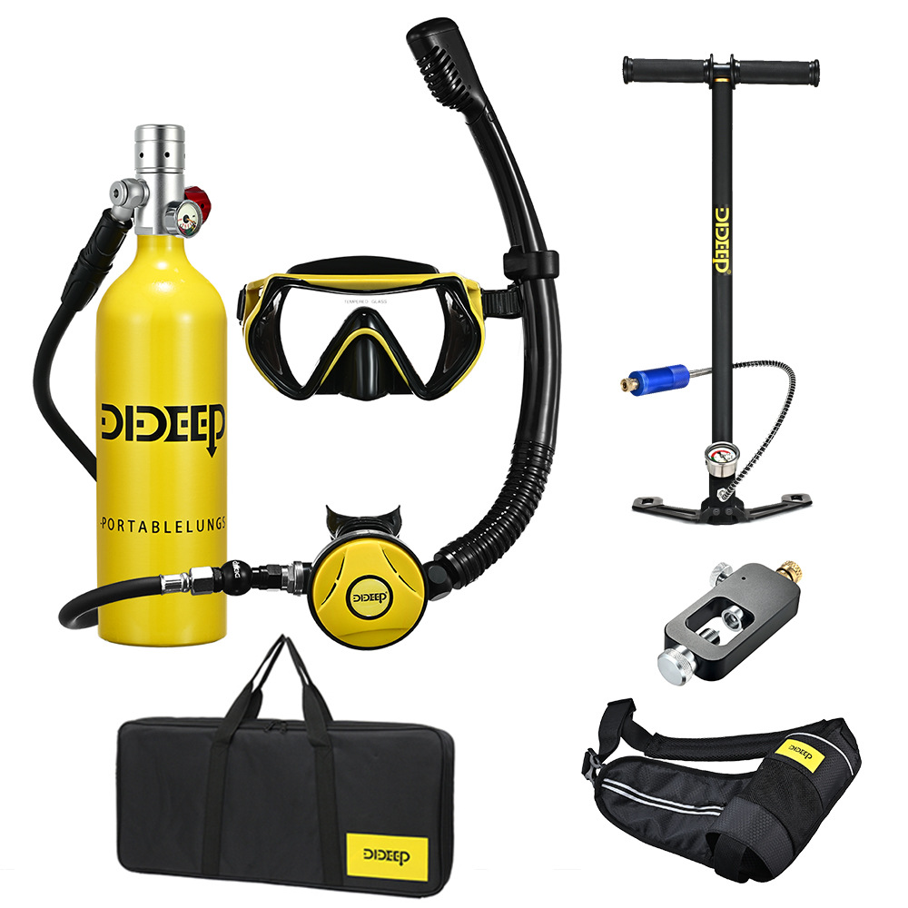 DIDEEP X4000Plus 휴대미니산소통 풀세트 스킨스쿠버 잠수용 1L 320,000원