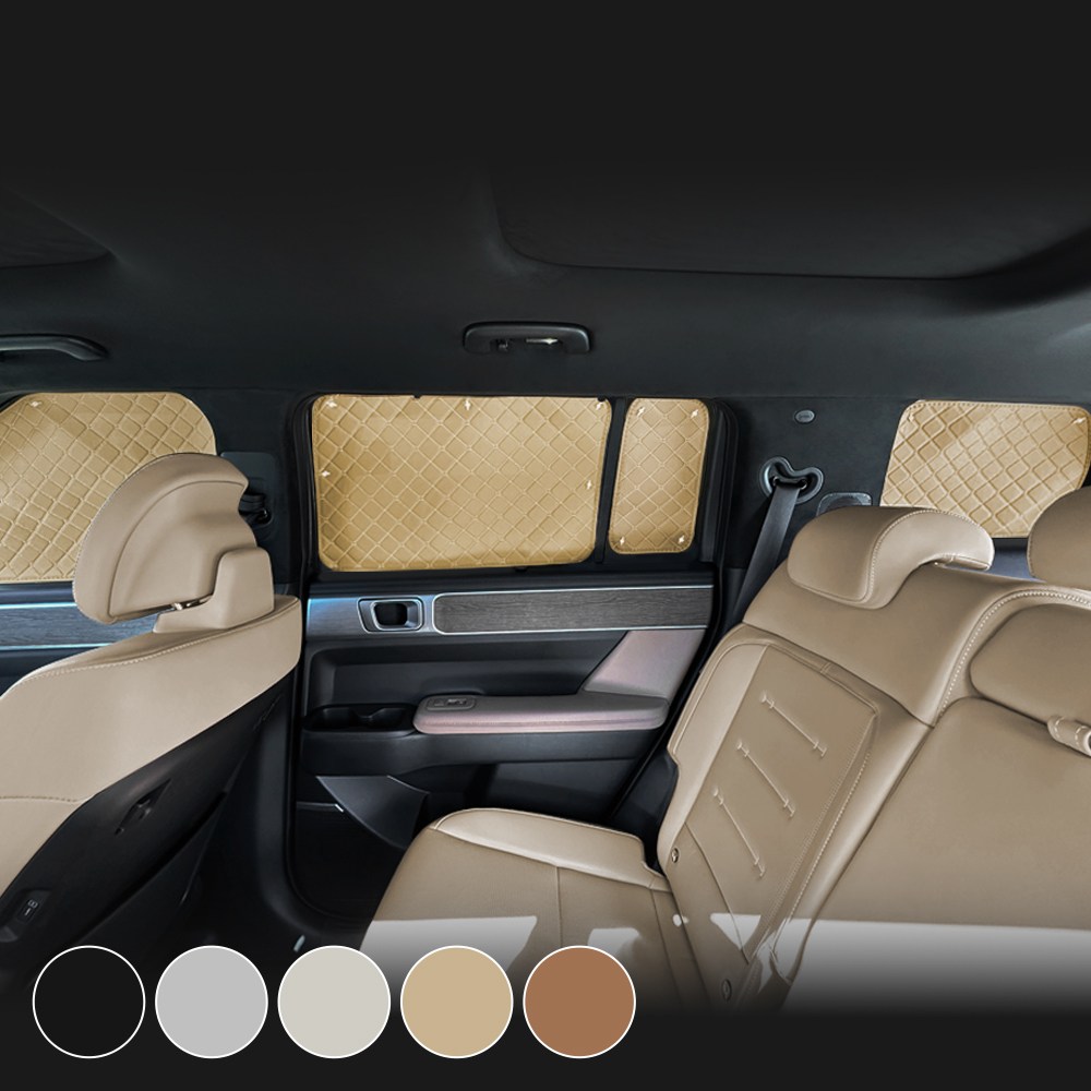 디올뉴 팰리세이드 LX3 자동차 창문가리개 풀세트 1+2+3+트렁크 차량용 햇빛가리개 차박암막커튼(25년-), 팰리브라운(순정브라운), 1세트 78,900원