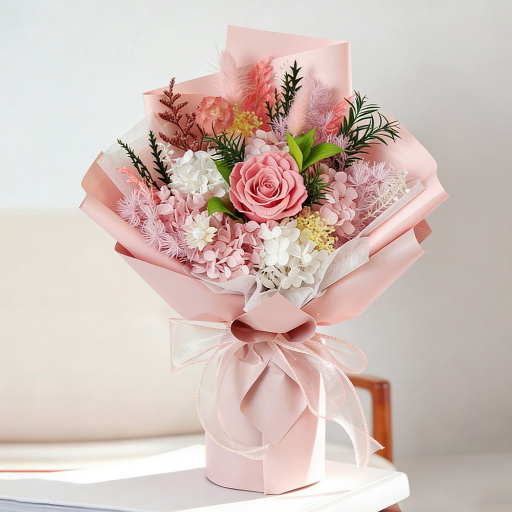 영생 꽃 시들지 않는꽃 보존화 프리저브드 플라워 변치 않는 사랑 기념일 장미 꽃다발 꽃선물 27,060원