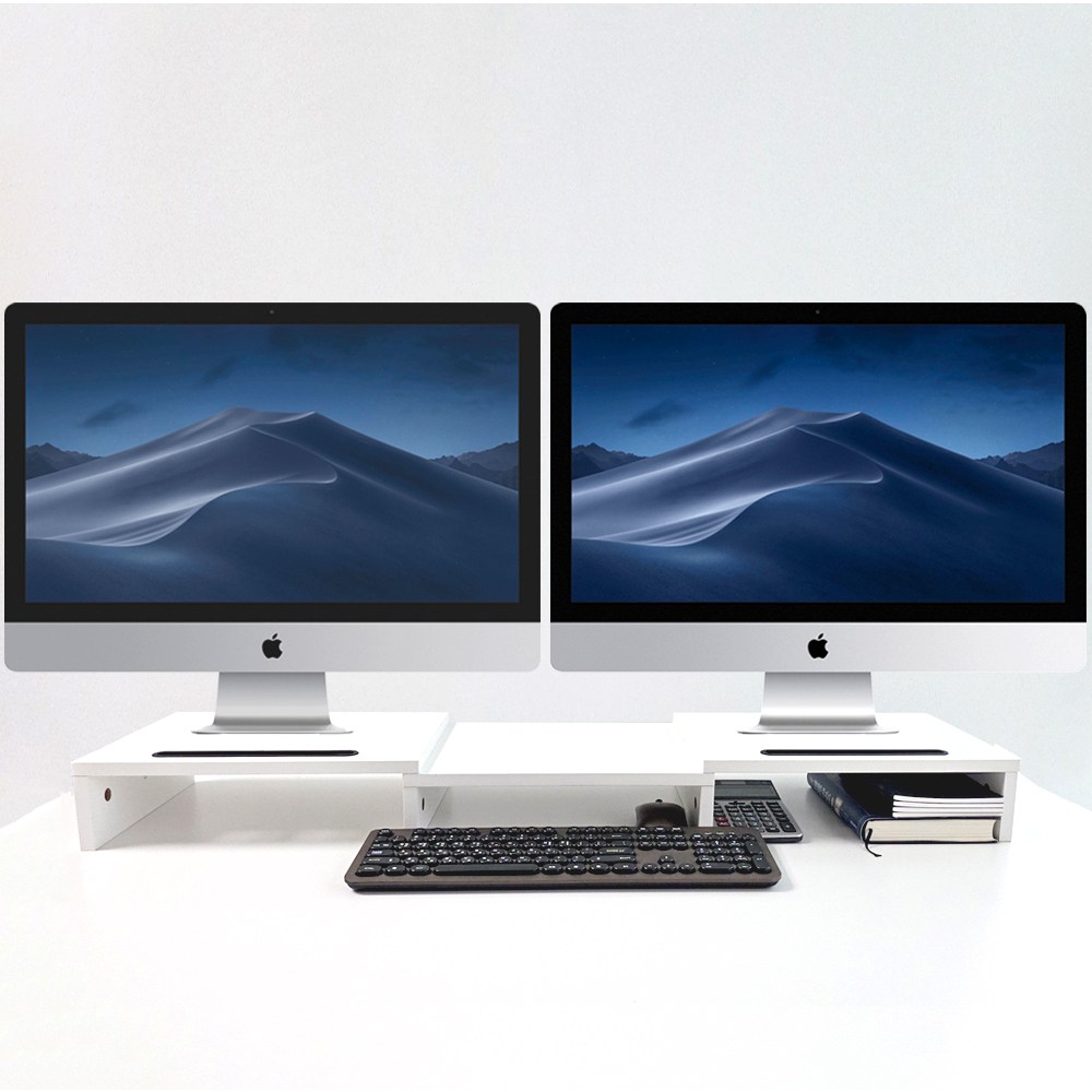 SOKIND 각도조절 길이조절 듀얼 모니터받침대, 화이트 27,900원