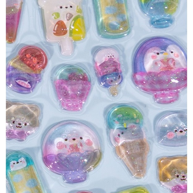 모어스토리지 3D 입체 큐트 애니멀스티커 4개, 1세트, 귀여운 동물친구들 13,800원