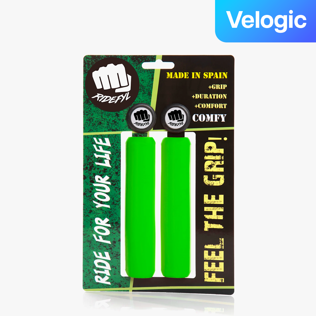 라이드필 컴피 그립 MTB 산악 자전거 핸들 자외선 차단 보호 고강도 퍼포먼스 미끄럼 방지 손잡이, 네온 그린 26,000원