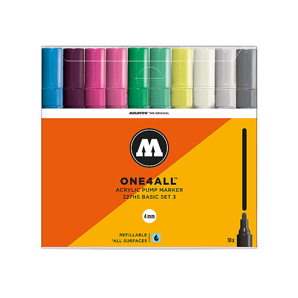 모로토우 원포올 아크릴마카 227HS 기본세트3 - 10색(4mm) 81,000원