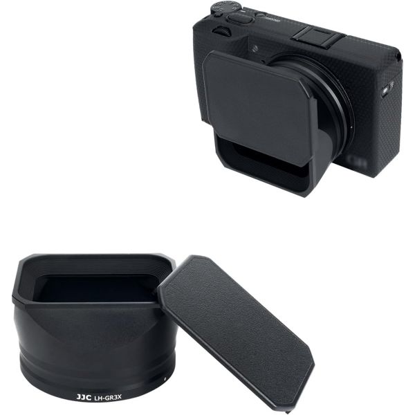 렌즈 후드 카메라 JJC 메탈 직사각형 렌즈후드 후드캡 리코 Ricoh GR3X GRIIIX GRIIIx HDF 전용 보호 잡광을 막다 방진 케랄레 없음 검은 알루미늄 합금제 95,300원