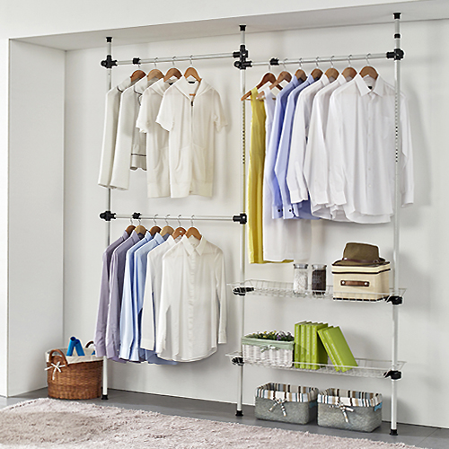 피에스산업 업그레이드 수납행거, 아이보리, 1세트, 행거+철선반 2개 (902) 53,200원