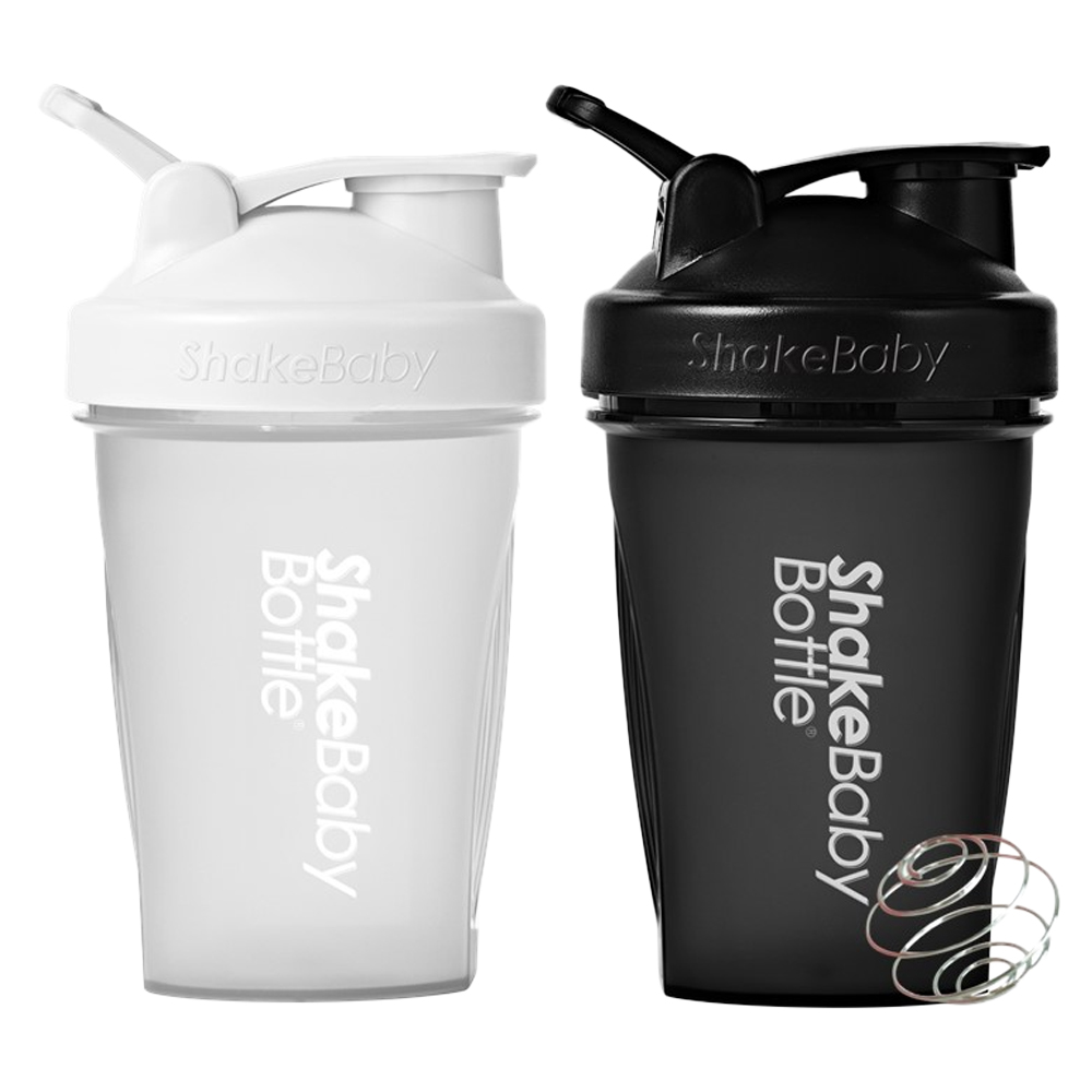 쉐이크베이비 보틀 쉐이커 2종 세트, 화이트 + 블랙, 600ml, 2개 9,800원