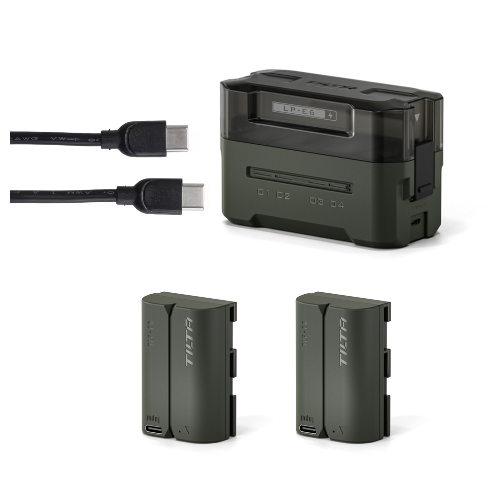 틸타 캐논 LP-E6 전용 배터리 4채널 호환 충전기 C타입 2배터리팩 키트 TBC-E6P-A-GN 159,000원