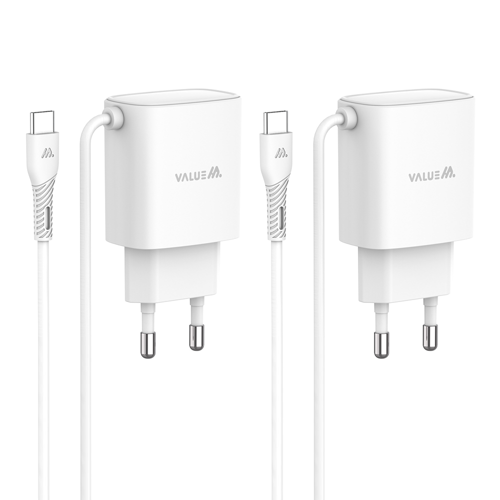 밸류엠 PD 25W PPS 초고속 C타입 케이블 일체형 충전기 12,500원