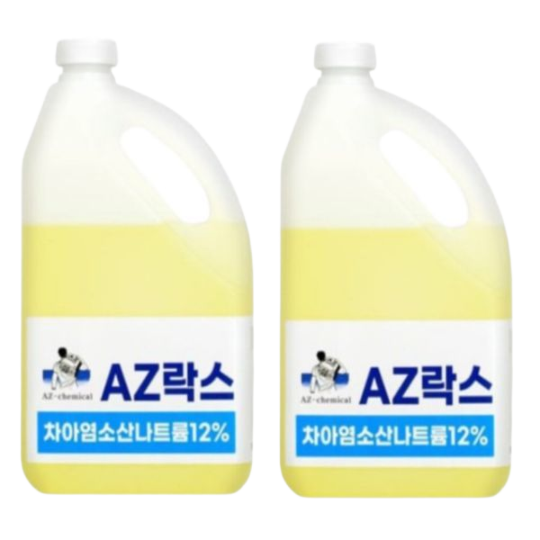 AZ락스 4L 2통 가정용 3배함량 대용량락스 하수구머리카락막힘 배수관 화장실 욕실 청소 57,600원