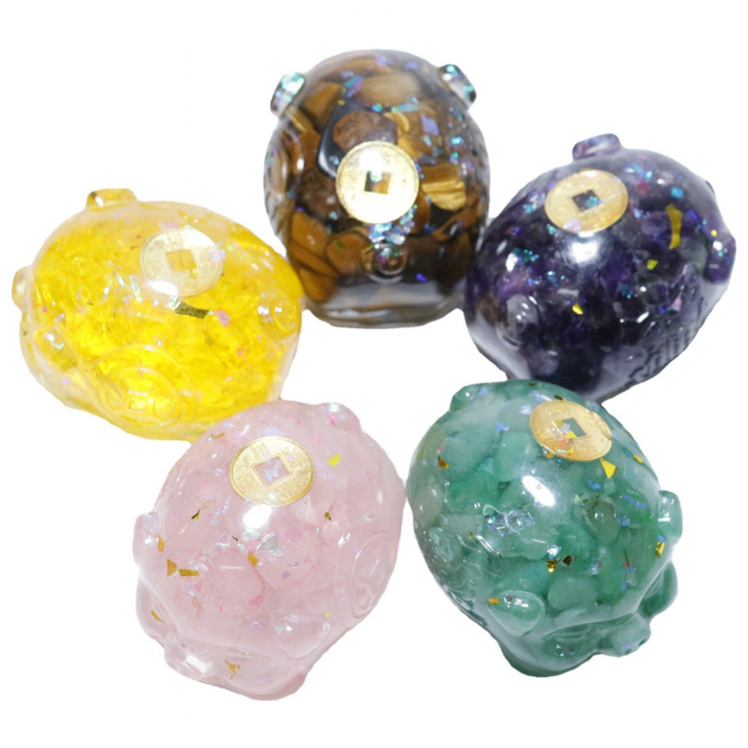 풍수 인테리어 엽전 돼지 복돼지 소품 천연크리스탈 장식품 재물운 금전운 이사선물 집들이선물 개업선물 외국인선물 운수대통 취직선물, 황수정 9,200원