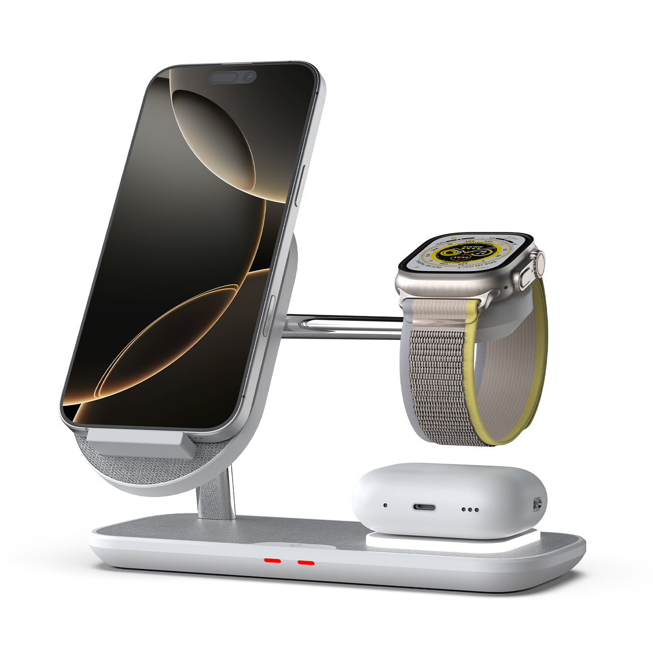 홈플래닛 4in1 15W 듀얼코일 거치형 무선 고속충전 거치대 25,890원