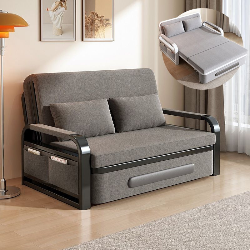 남쪽나무 접이식 소파베드 리클라이너 소파겸용침대 1/2/3인용 쇼파베드 쿠션포함, 검은 프레임+진한 검정색 378,000원