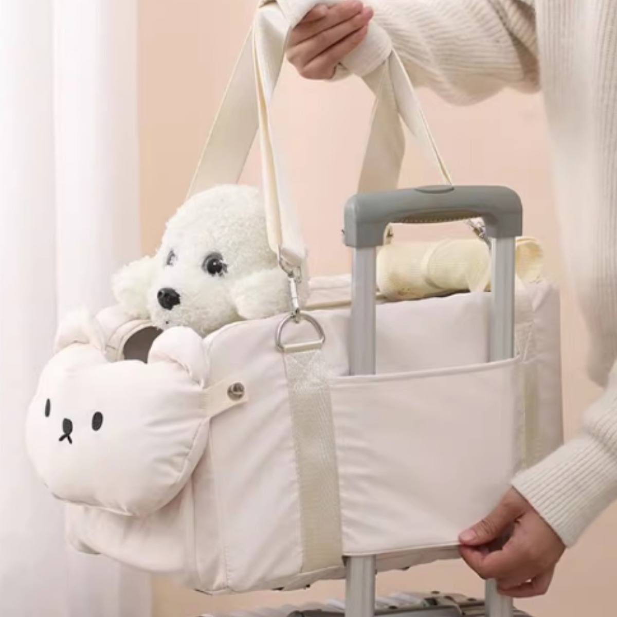 아그다 강아지 기내용 멀티 콘솔 이동가방 카시트 콘솔, 1개 48,880원