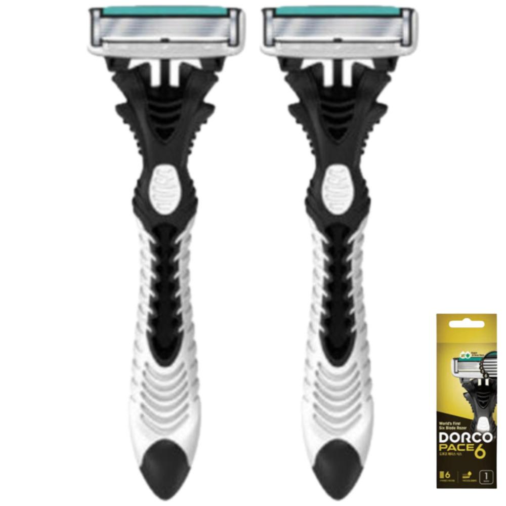 도루코 페이스6 일회용면도기 2개 (1개입 폴리백 포장) / 1+1 행사 중 휴대용면도기 1입 1봉 1P 6,360원