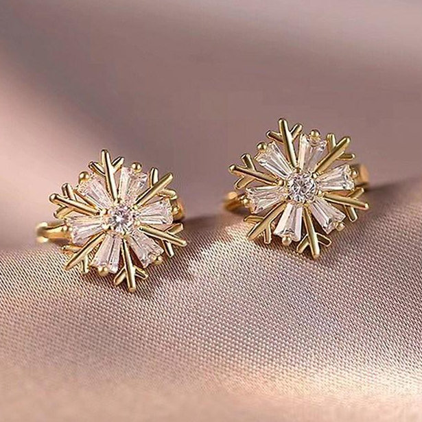 NXNA 14K 골드 눈꽃 프리미엄 귀걸이 GRA인증서 엑설런트 등급 5A 모잠비크 생일선물 BLCZW-ED019,도금, 현재가 51,500원