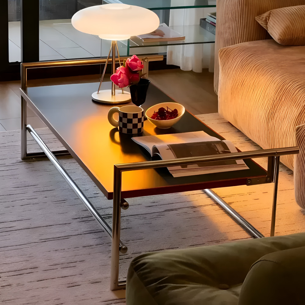 테이블리움 E0 친환경 높이조절 가능한 다용도 거실 테이블 티테이블 노트북 탁자, 블랙 265,000원