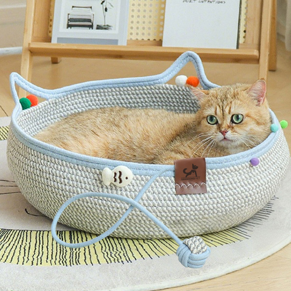 딩동펫 고양이 로프 공놀이 스크래쳐 하우스 13,900원