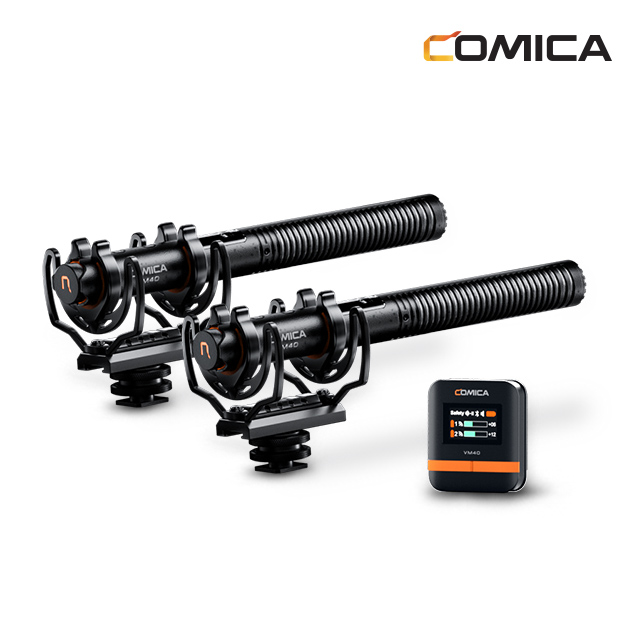 [COMICA] 코미카 VM40 지향성 2채널 샷건 무선마이크 콤보 카메라 스마트폰 겸용 552,000원