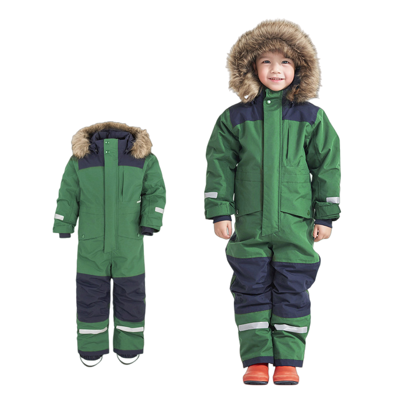 WIRQO 2025 신상 올인원 방한스키복 아동 도톰한 방풍 방수 패딩 겨울 야상 방한복 72,000원