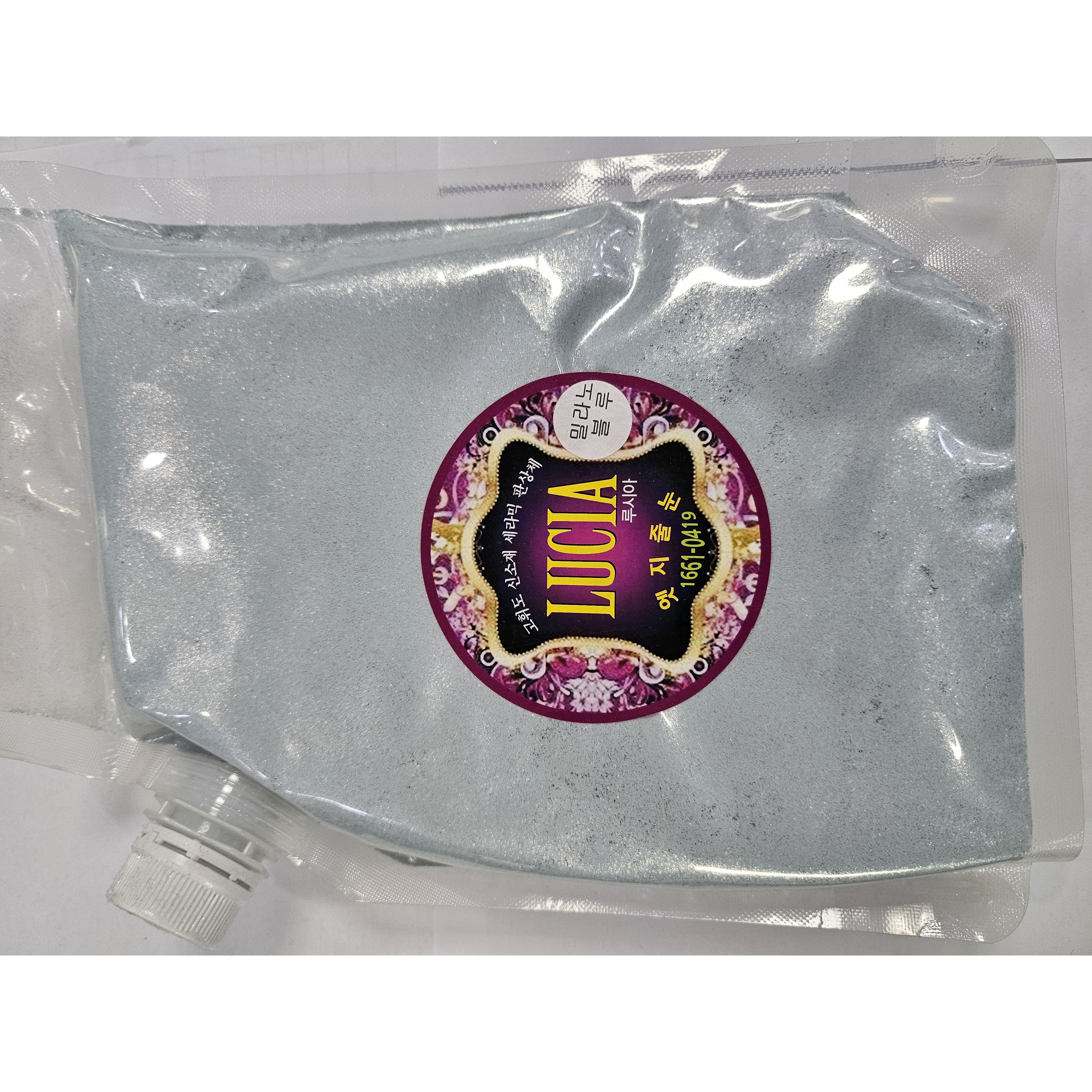 엣지줄눈- 루시아 줄눈안료 밀라노블루 500g 특허증 고휘도 신소재 세라믹판상체 글리터, 500g, 1개 49,500원