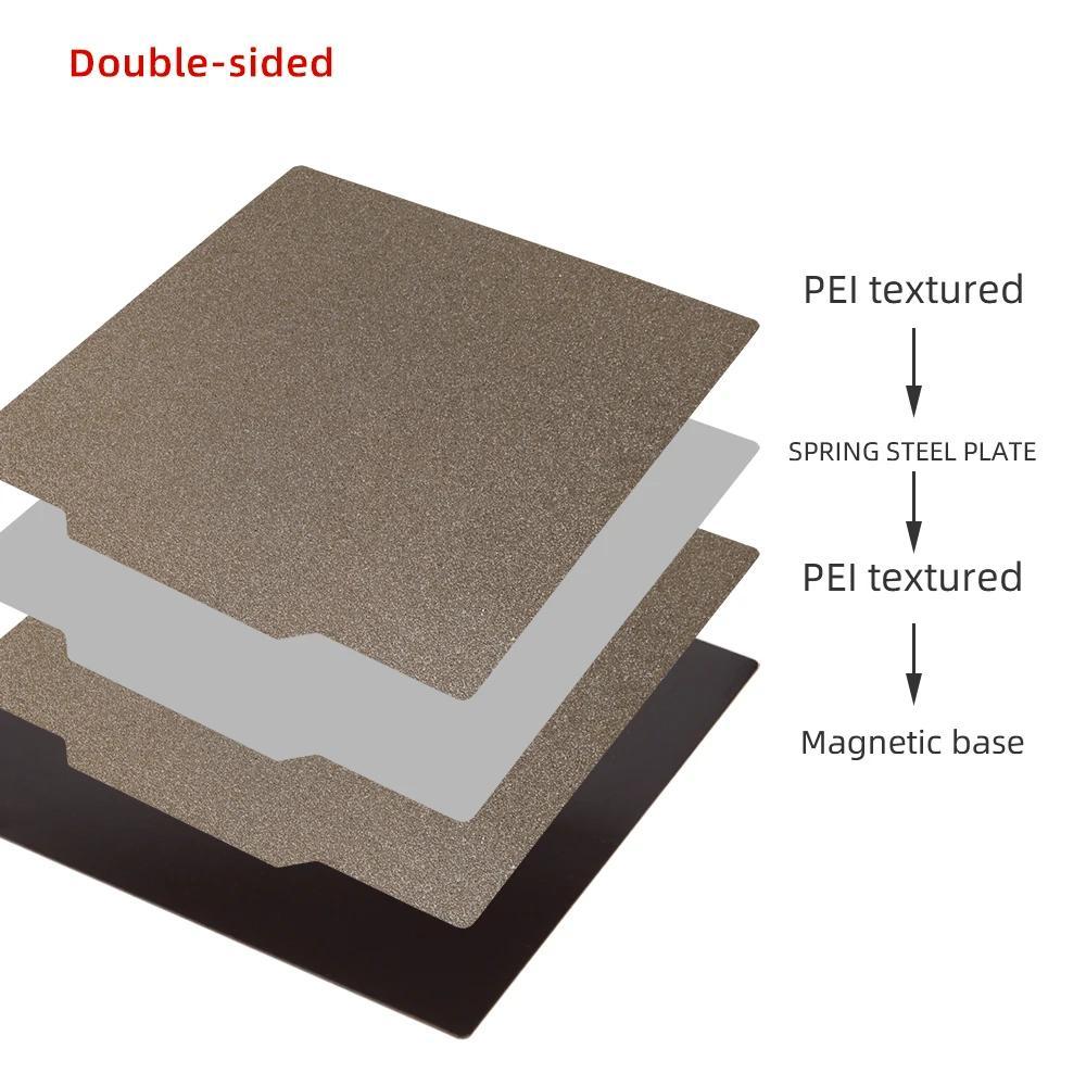 3DSWAY 3D 프린터 부품 양면 질감 PEI 파우더 코팅 스프링 스틸 시트 빌드 플레이트 핫 베드 235, 엔더 3 18,400원