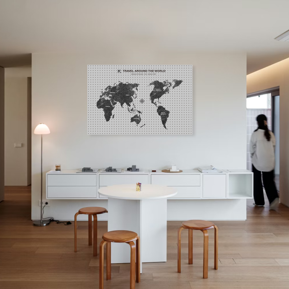 타공판닷컴 인테리어 이미지 타공판 세계지도 900x600mm, 혼합색상, 1개 64,500원