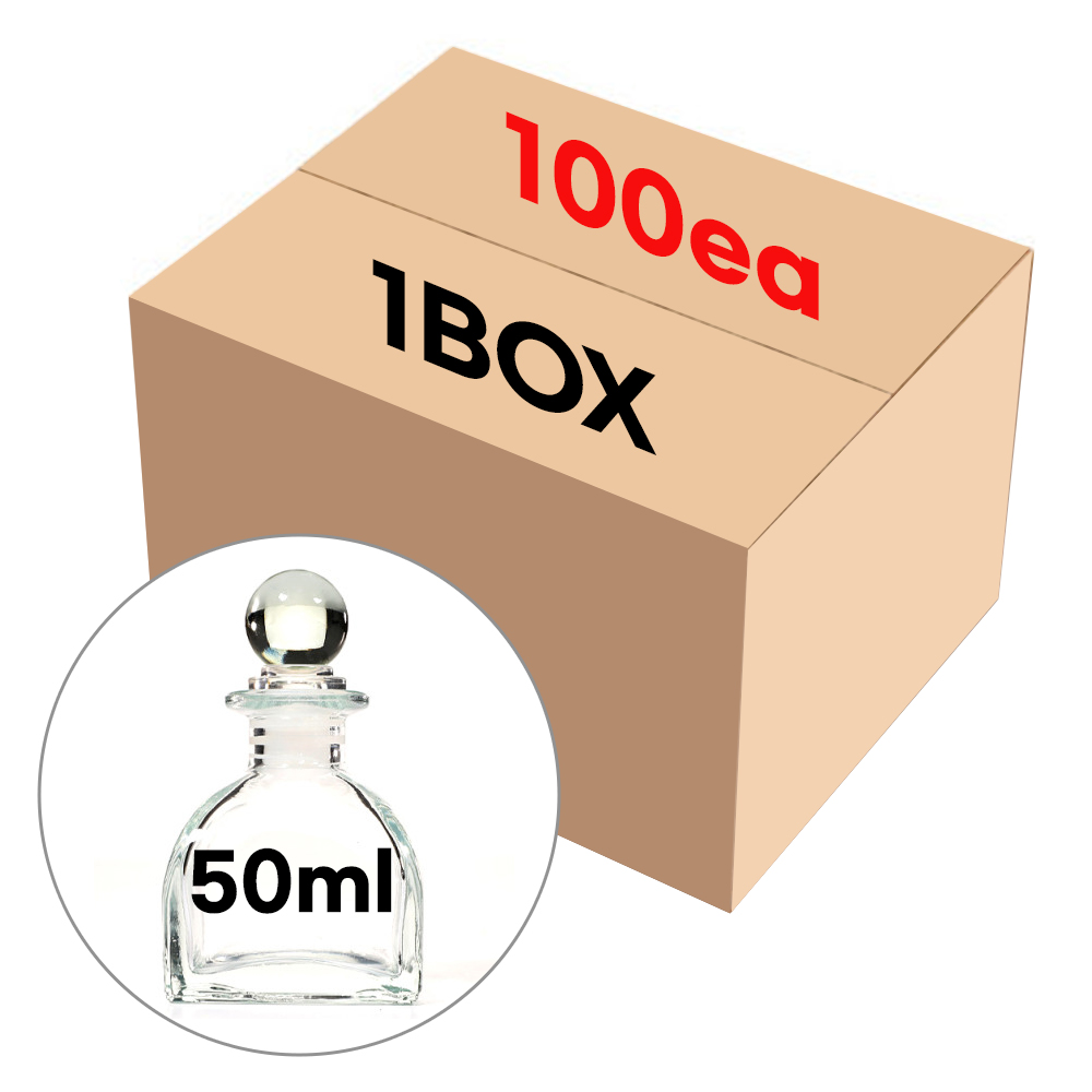 디퓨저 용기 유리볼+공병 50ml 100개 병 만들기 재료, 100개, 50ml 99,000원