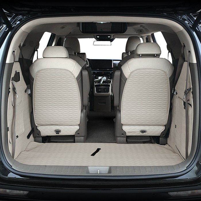 카프트 리노 4세대 카니발 페이스리프트 호환 풀커버 트렁크매트 가죽 사이드 시트백, 네이비그레이, 더뉴카니발 KA4 페리(23년11월~) 175,000원